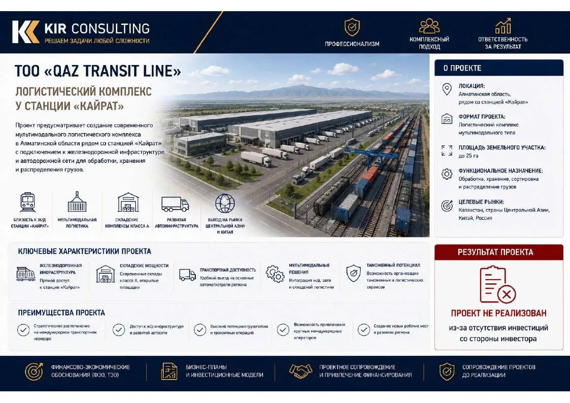 Qaz Transit Line logistics complex at Dostyk