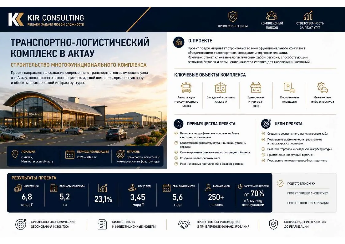 Транспортно-логистический комплекс в Актау
