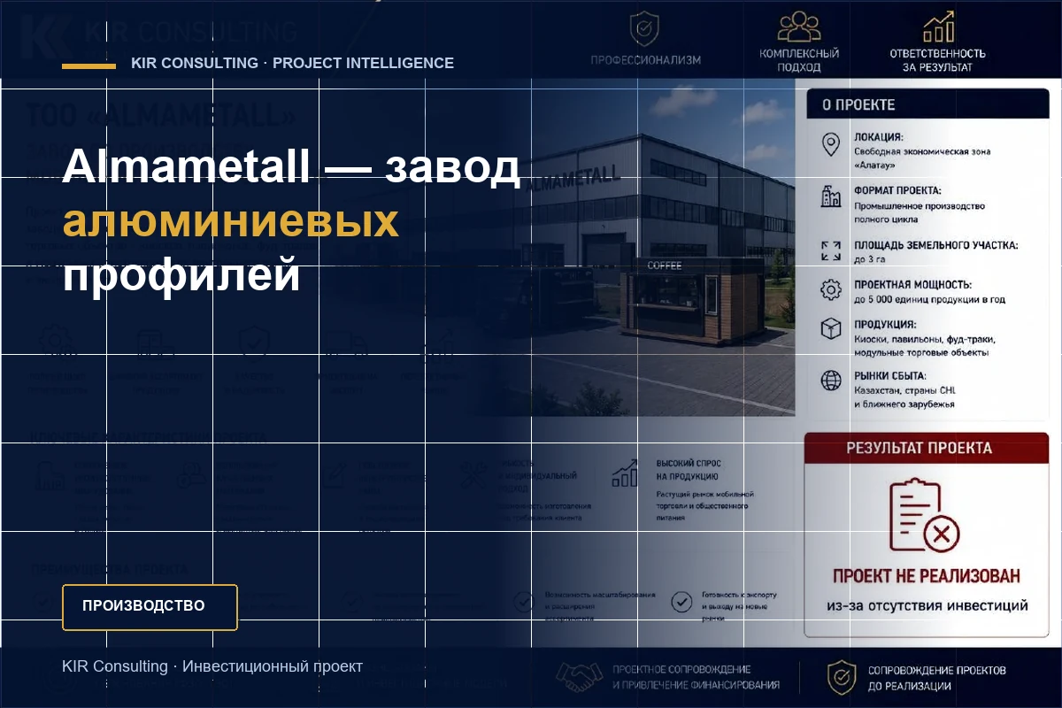 Almametall — алюминий профильдері зауыты