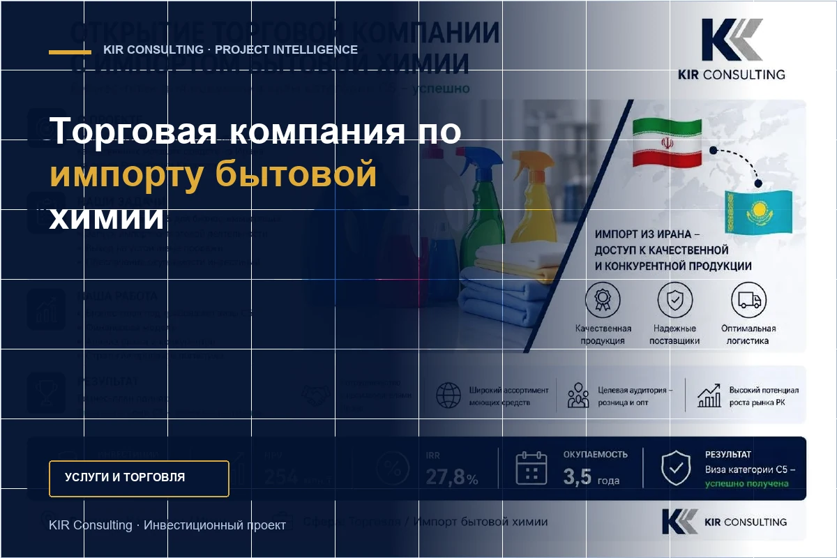 Household chemicals import business