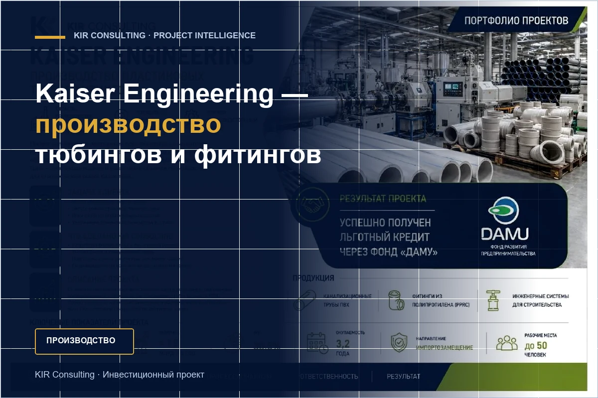 Kaiser Engineering — тюбингтер мен фитингтер өндірісі