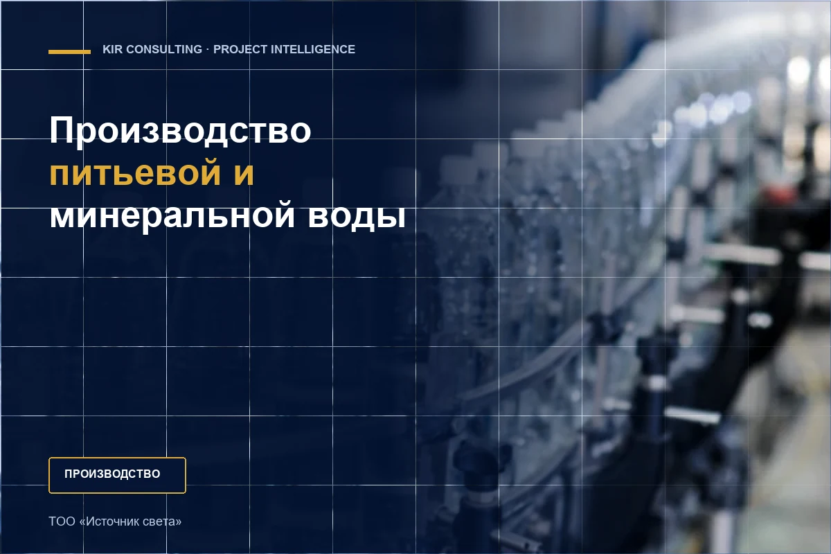 Производство питьевой и минеральной воды