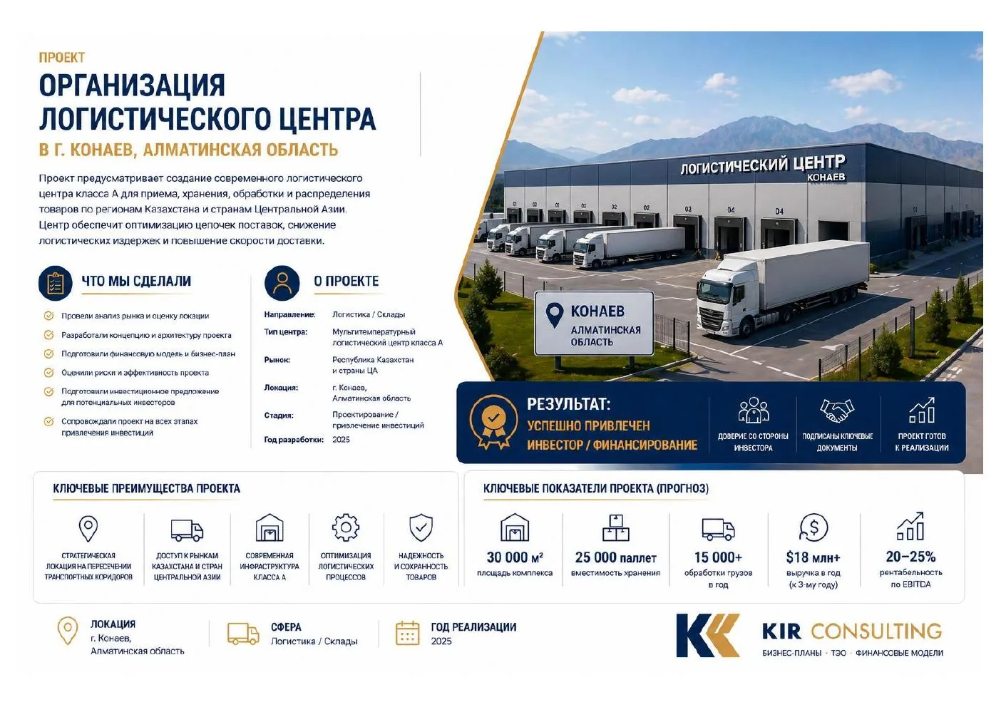 Class A logistics centre in Konaev
